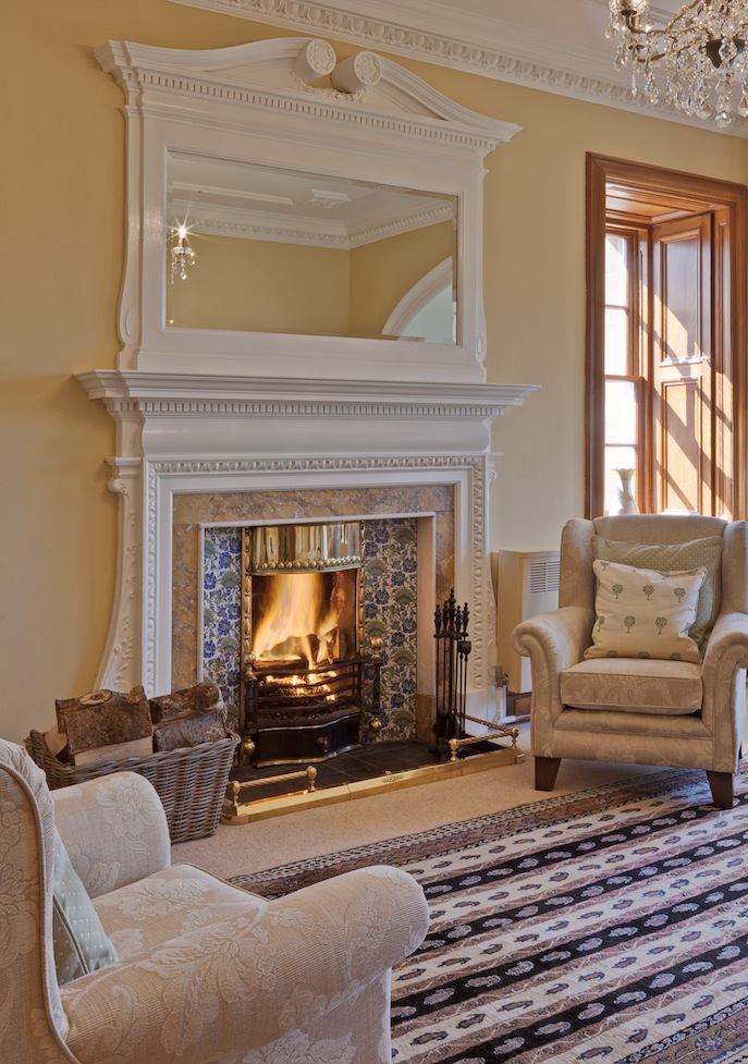 Relax in front of an open fire at Glencoe House